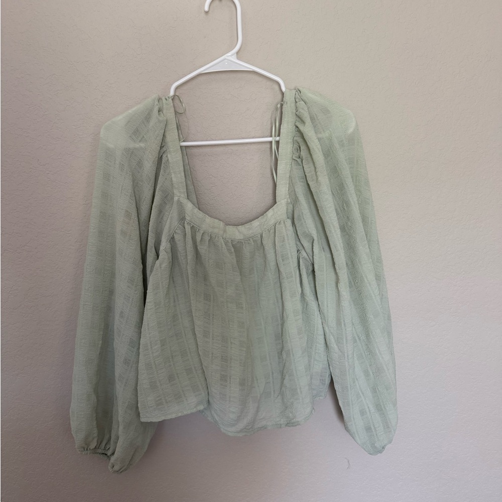 Elegant Sage Green Women's Top